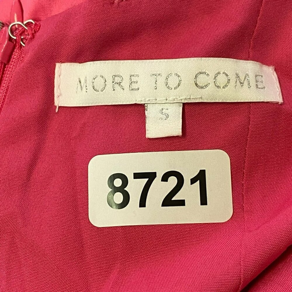 More To Come Denise Wrap Dress In Hot Pink — image 2 of 8